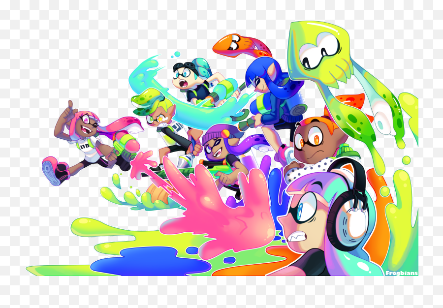 Live From The Squid Research Lab - Splatoon Squid Research Lab Fanart Png,Splatoon Squid Logo