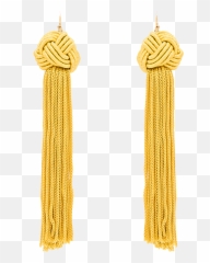 Download Hd Astrid Gold Tassel Earrings - Solid Png,Tassel Png
