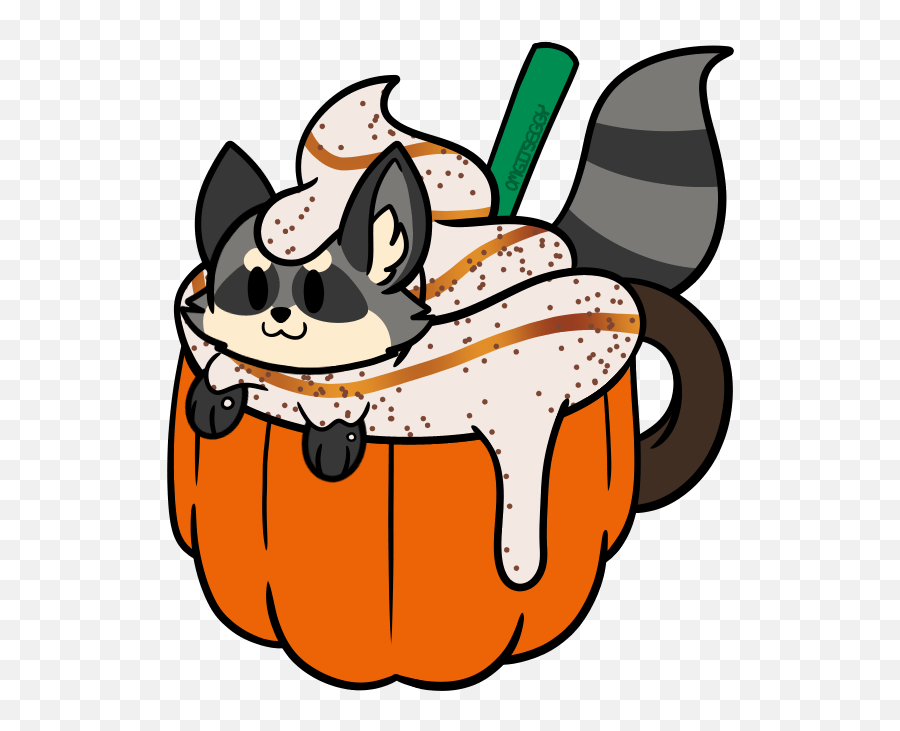 Commission - Kiolas Pumpkin Spice Latte By Omgitseggy Fur Happy Png,Pumpkin Spice Latte Png