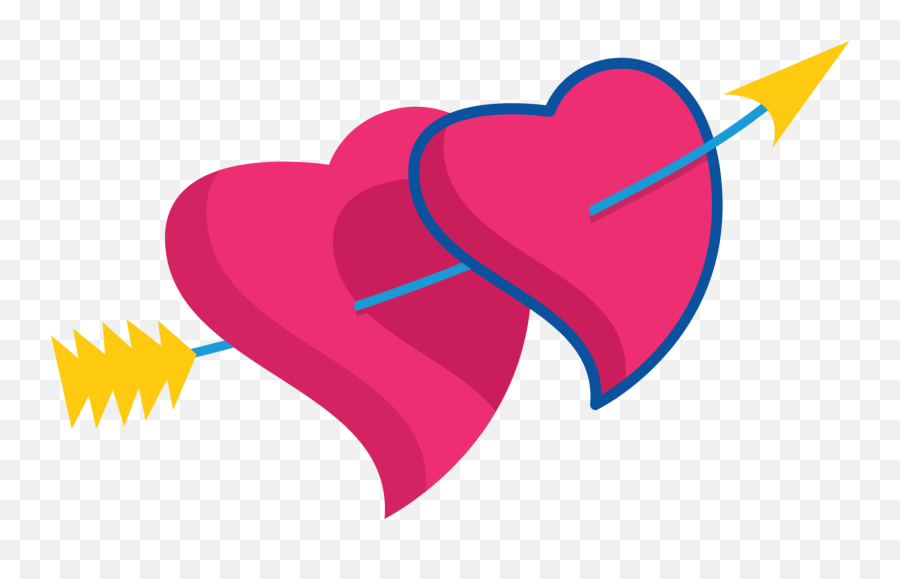 Free Cute Heart With Arrow Png - Hjärta Med Pil Png,Png Arrow