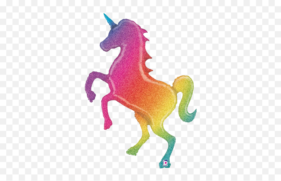 Download Giant Glitter Rainbow - Glitter Rainbow Unicorn Png,Rainbow Unicorn Png