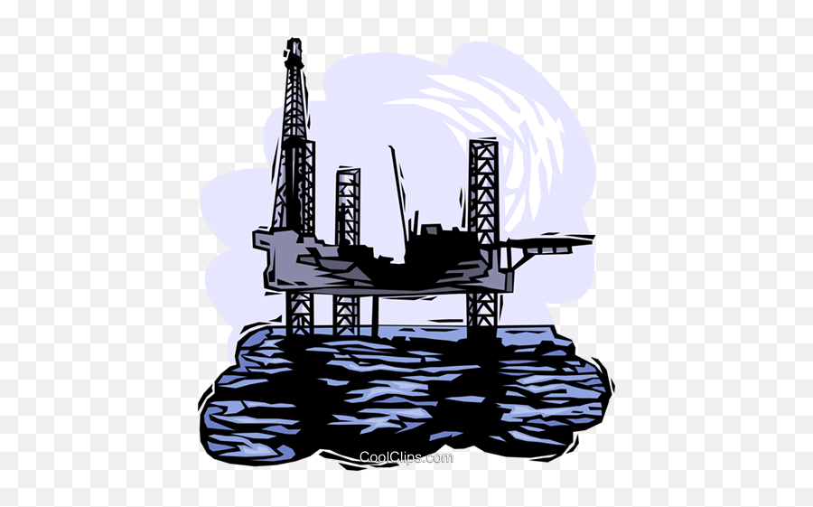 Oil Drilling Platform Royalty Free Vector Clip Art - Schlosspark Herrenchiemsee Png,Oil Rig Png