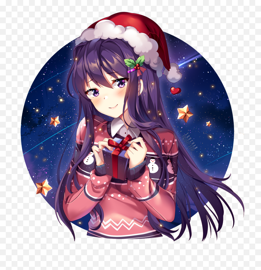 Yuri Doki Literature Club Drawn By Squchan Danbooru - Doki Doki Literature Club Christmas Png,Doki Doki Literature Club Transparent