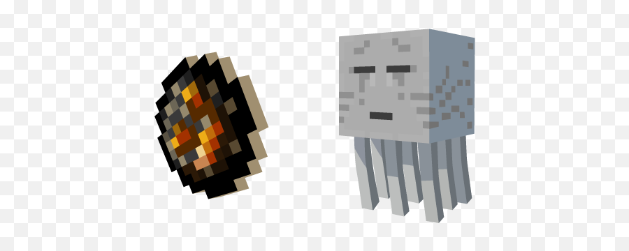 Minecraft Iron Pickaxe And Diamond Ore Cursor U2013 Custom - Minecraft Fireball Png,Minecraft Chest Png