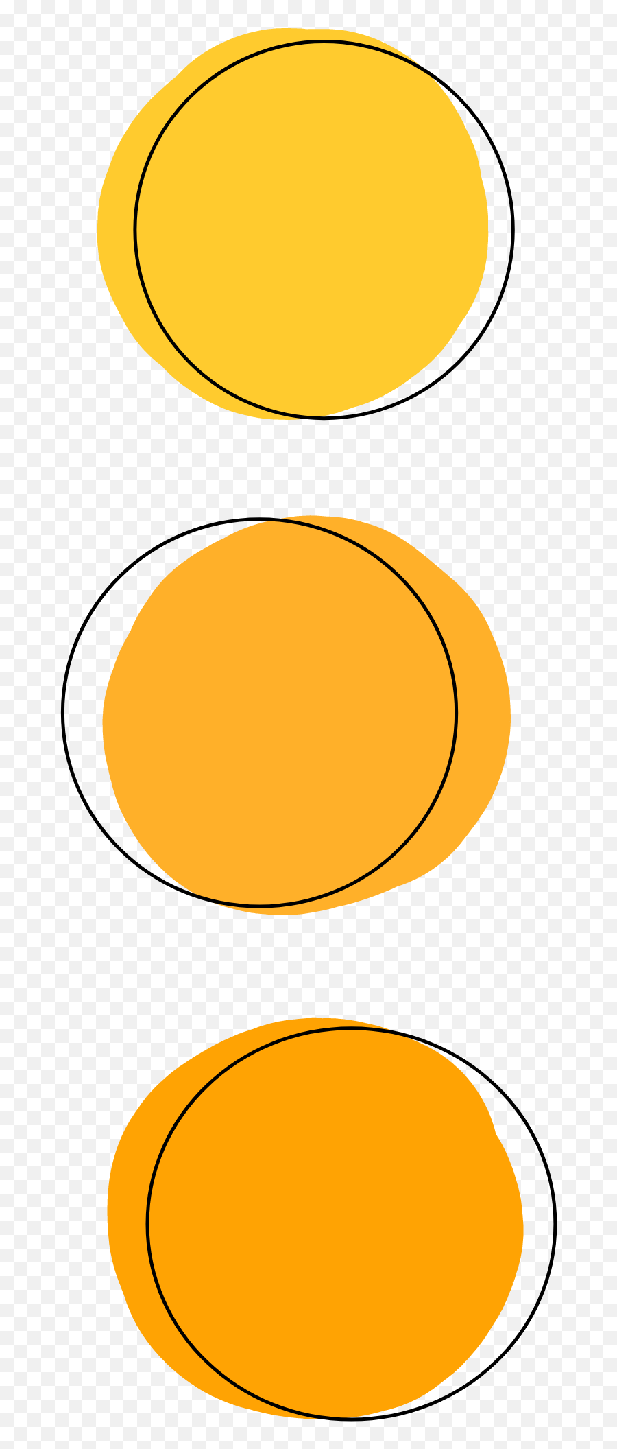 Orange Yellow Circle Circles Sticker - Yellow Circle Picsart Png,Yellow Circle Transparent