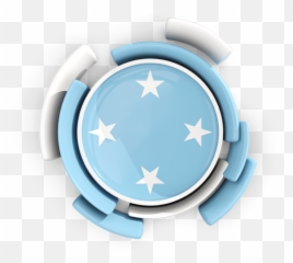 Round Flag With Pattern Illustration Of Micronesia - Federated Stated Of Micronesia Map Vector Png,Icon Pattern