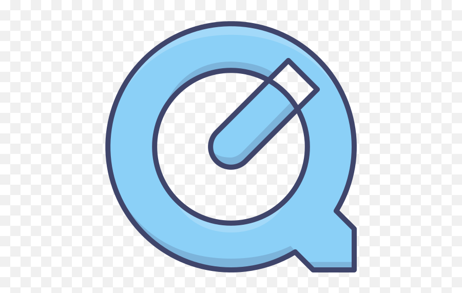 Quicktime Player Logo Media Free Icon Of U0026 Brand - Quicktime Player Icon Aesthetic Png,Media Icon Transparent