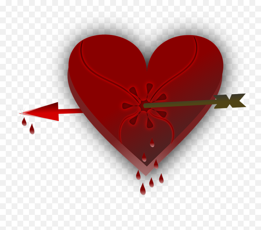 Broken Heart Love Valentine Arrow - Love You Image Animated Moving Broken Heart Png,Love Arrow Png