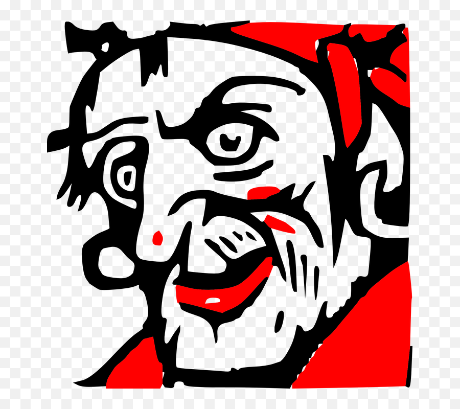 Scary Face Pirate Clip Art - Vector Clip Art Scary Face Png,Scary Face Png