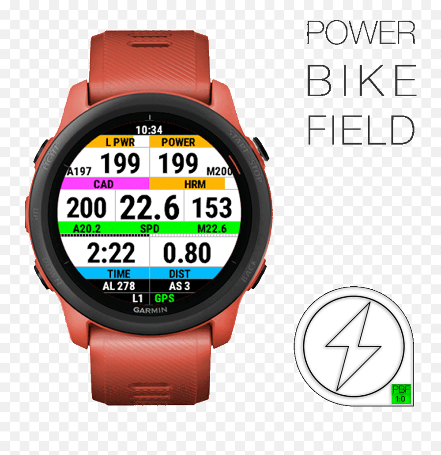 Power Bike Field 3 Garmin Connect Iq - Garmin Forerunner 745 Png,10% Icon