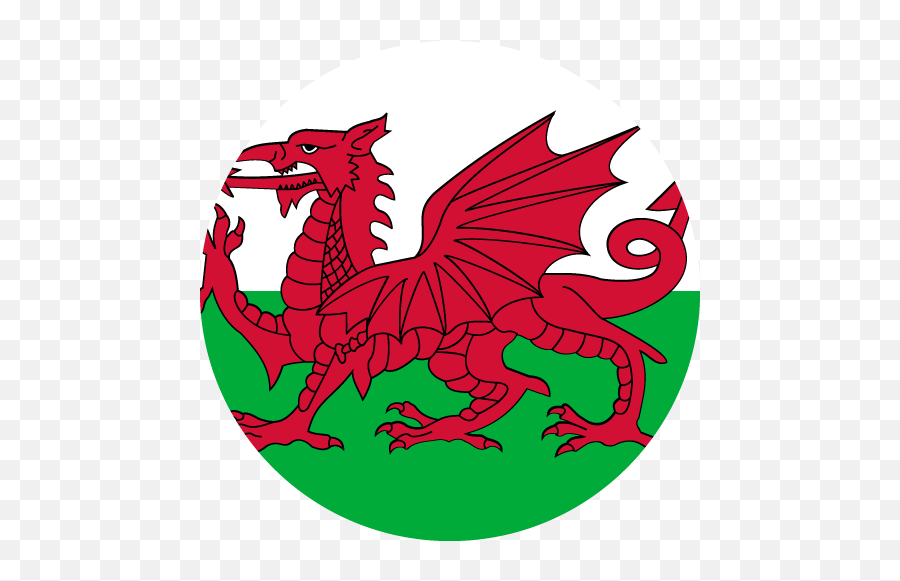 Vector Country Flag Of Wales - Circle Vector World Flags St Davids Day 2019 Png,Uk Flag Png Icon