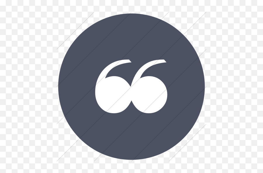 Blue Gray Classica Quotation Mark Icon - Dot Png,Quotation Mark Icon