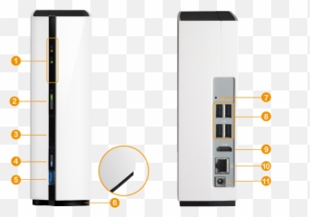 Qnap 1 - Bay Personal Cloud NAS QTS and Android with DLNA Qnap Tas 168 png