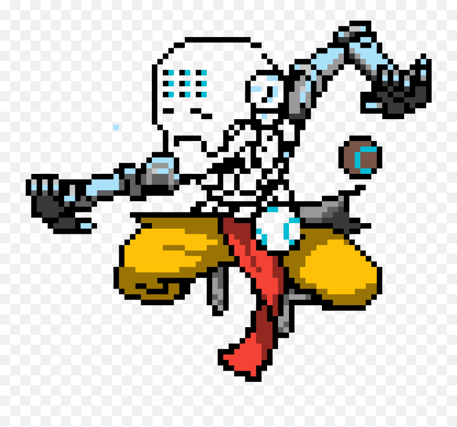 Pixilart - Pixel Zenyatta By Anonymous Overwatch Pixel Art Grid Png,Zenyatta Png