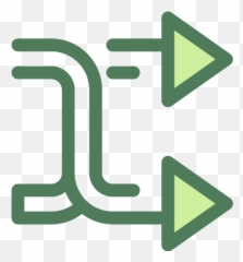 Shuffle Change Vector Svg Icon 4 - PNG Repo Free Icons Green