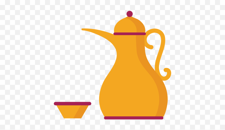 Teapot Kettle Coffee Pot Tea Bowl Flat - Desenho Bule De Chá Png,Teapot Png