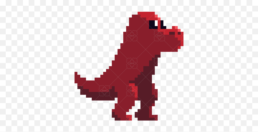 Pixel Art Dinosaur With Animations Gamedev Market - Rog Logo Pixel Art Png,Pixel Dungeon Icon