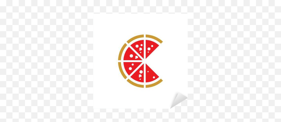 Sticker Pizza Logo Icon Vector Image - Pixersus Central Pizza Png,Branding Icon Vector