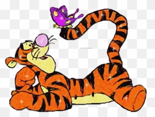 Tigger Butterfly Clipart Png - Tigger Winnie The Pooh,Tigger Png