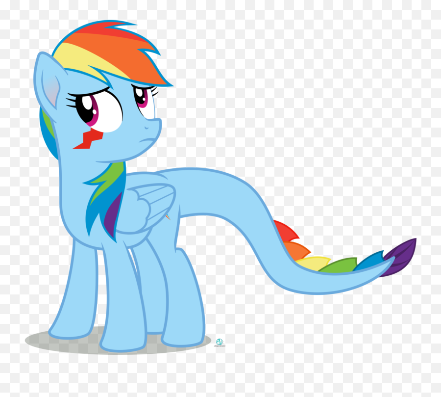 Mlp Rainbow Dash Scared Png Clipart - Rainbow My Little Pony Cute,Scared Png