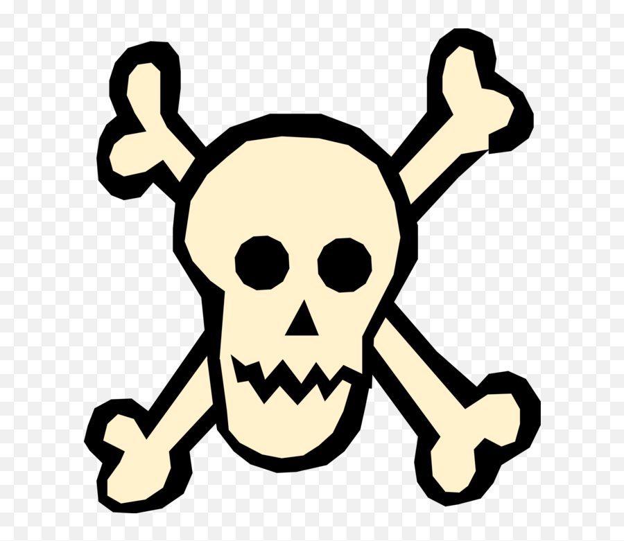 Transparent Skull And Crossbones Icon Png - Illustration Transparent Skull And Crossbones,Skull Icon
