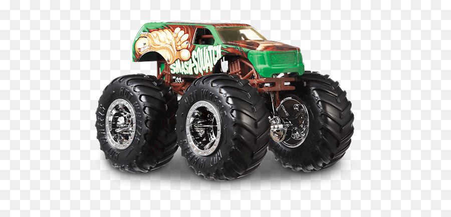 Smash - Squatch In Brown Hot Wheels Monster Trucks 2019 Car Hot Wheels Monster Truck Smash Squatch Png,Squatch Icon