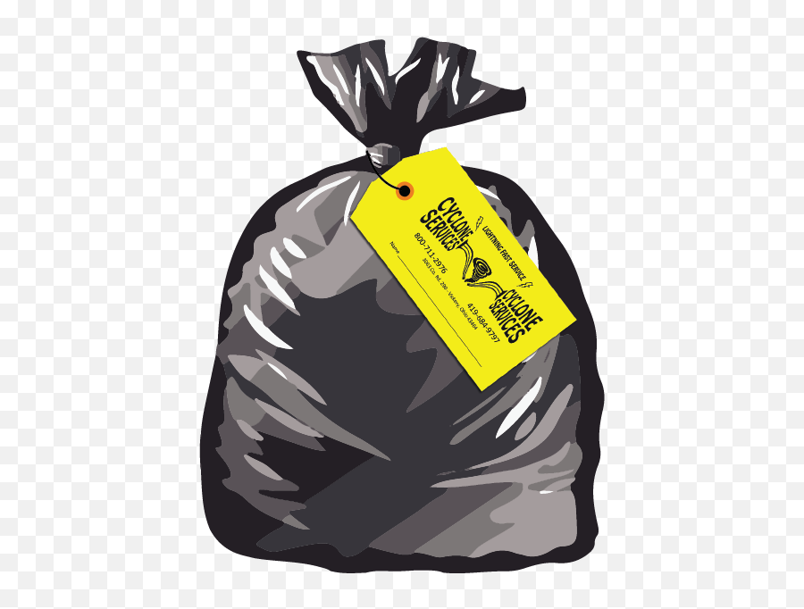 Order Yellow Tag Service U2013 Cyclone Services - Rubbish Bag Clip Art Png,Garbage Bag Icon