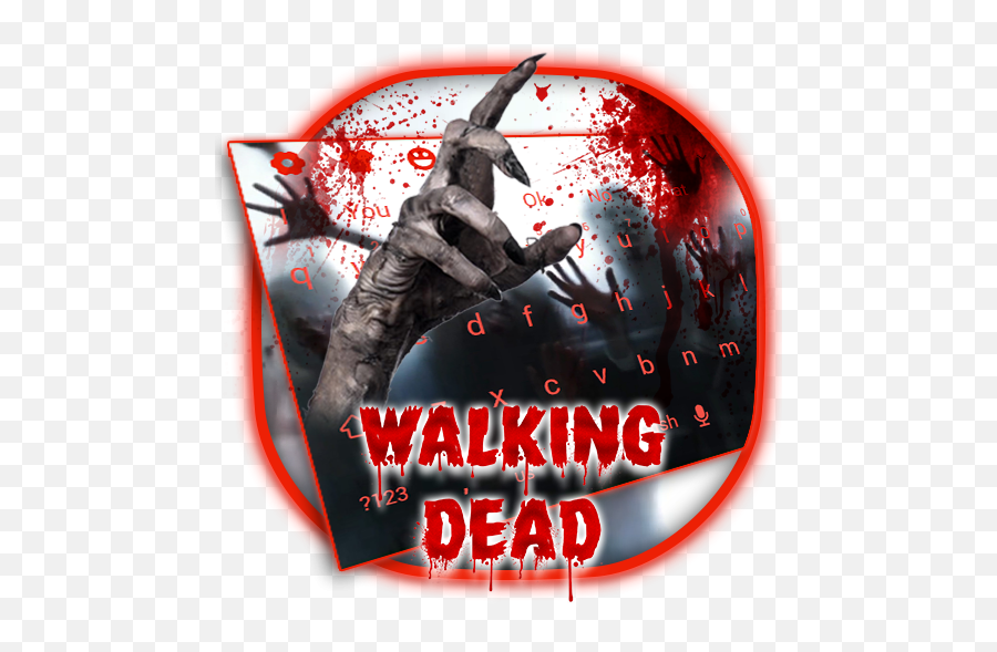 3d Live Walking Dead Zombie Keyboard - Scary Png,Walking Dead Folder Icon