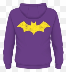 Dc Zipped Hoodie Batgirl - T Shirt Purple png