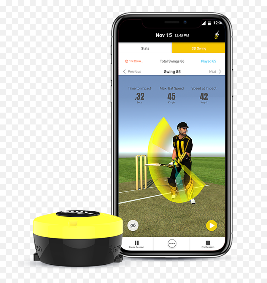 Stancebeam Striker Cricket Bat Sensor Smart - Stancebeam Striker Png,Cricket Bat Png