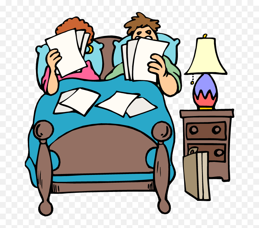 Rcpb37 Reception Clipart Png Bed Yespress - Couple In Bed Clip Art,Bed Clipart Png