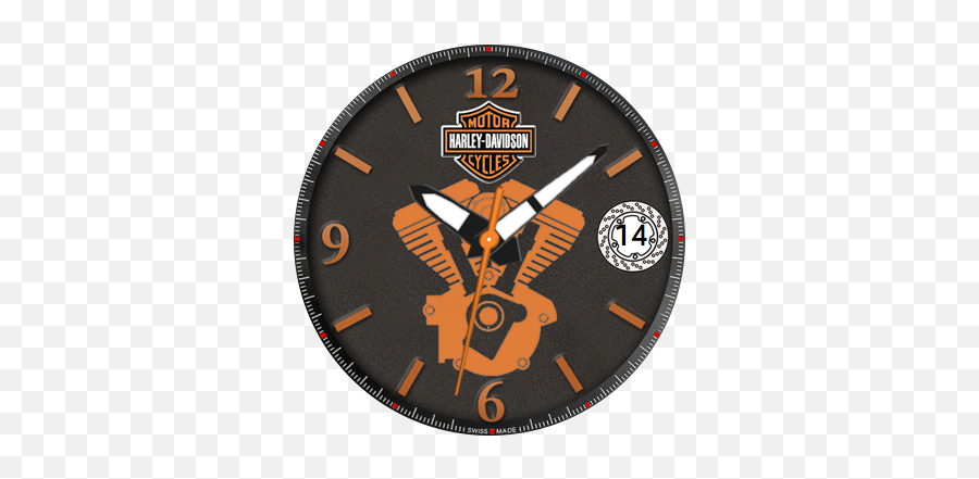 Harley Davidson U2013 Watchfaces For Smart Watches - Wall Clock Png,Harley Davidson Logo Wallpaper
