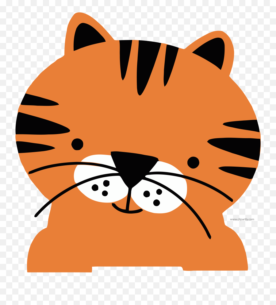 Tomato Red Color Basic Tiger Face - Cute Animals Clipart Transparent Png,Tomato Clipart Png