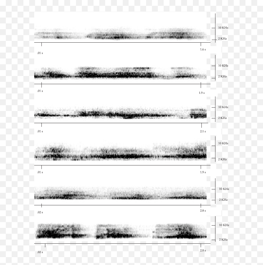 Spectrograms Of Noisy Scream Vocalizations Used In Both - Monochrome Png,Scream Png