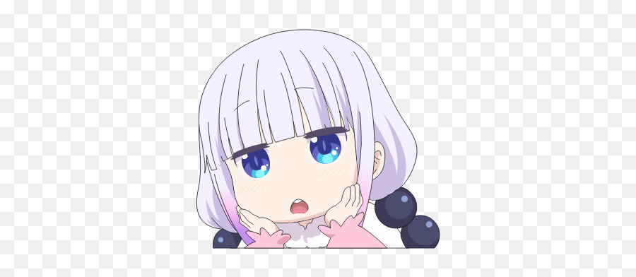 Dragon Maid - Kanna Surprised Decals By Phxmistahmca Do Not Lewd The Dragon Loli Png,Purple Skull Trooper Png