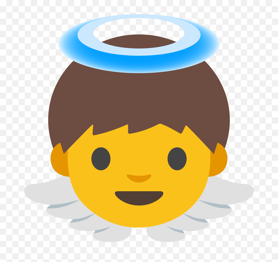 Baby Angel Emoji - Anjinho Emoji Png,Angel Emoji Png