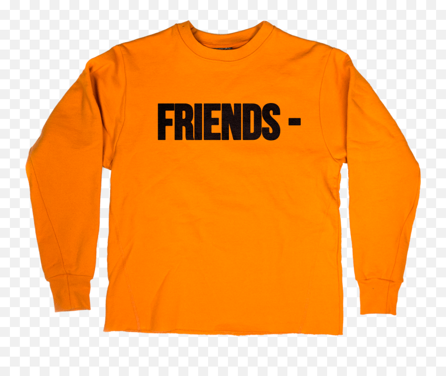 Vlone Friends Orange Crewneck - Vlone Orange Friends Long Sleeve Png,Vlone Logo Png