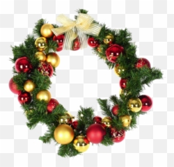 Christmas Wreath Transparent Png - Large Xmas