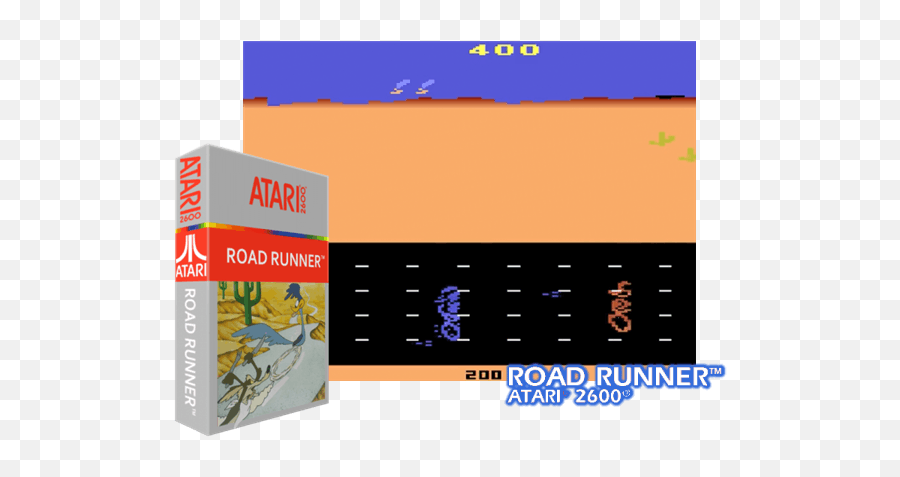 Road Runner - Screenshot Png,Atari Logo Png