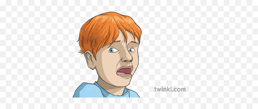 Close Up Of Boys Scared Face People Activity Emotion Ks2 - Cartoon Png,Scared Face Png