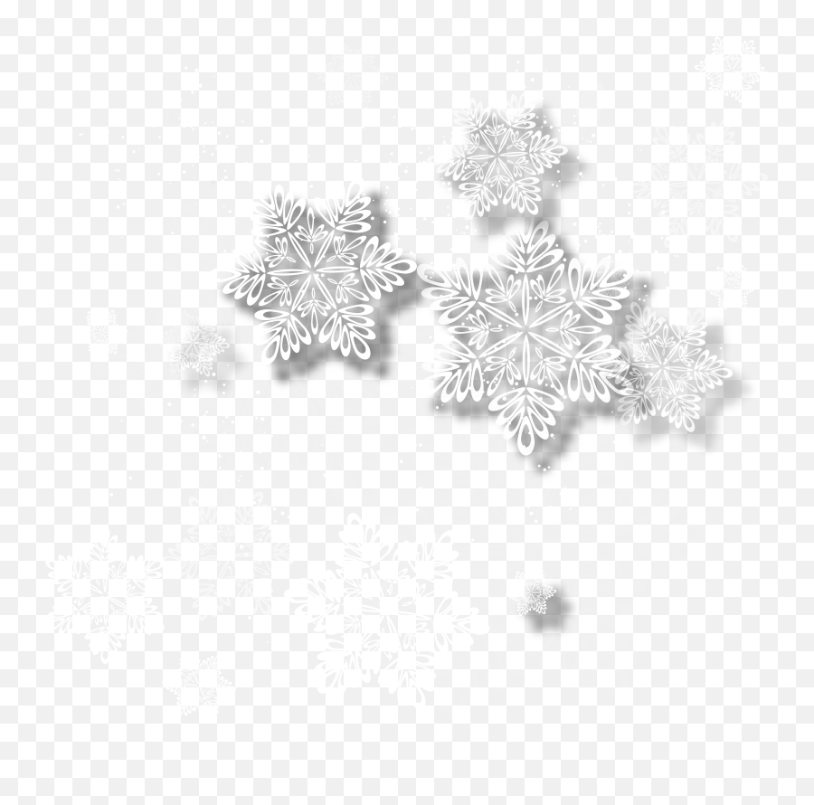 White Snowflake - Christmas Invite Card Free Png,White Snowflake Transparent