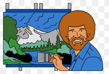 Albert Tercero U2014 Fackerz U2013 Bob Ross - Cartoon Png,Bob Ross Png
