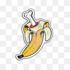 Download Clipart Royalty Free Library Banana Bone Peel Into - png