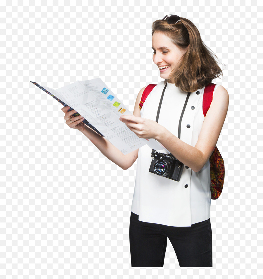 Moscow Transport Booklets Stand - Student Png,Girl Standing Png