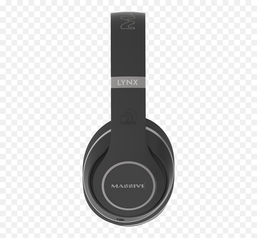 Lynx Black Wired Foldable High Quality - Massive Lynx Headphone Png,Head Phones Png