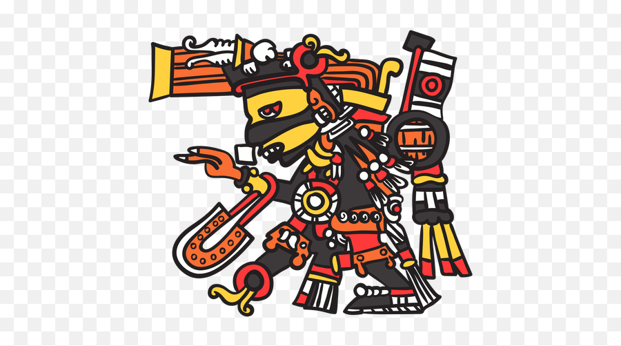 God Aztec Color Tezcatlipoca - Transparent Png U0026 Svg Vector File Tezcatlipoca Transparent,Aztec Png