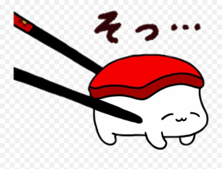 Chopstick Sushi Kawaii Cute - Sushi Cartoon Cute Png Sushi Clipart Cute,Chopstick Png