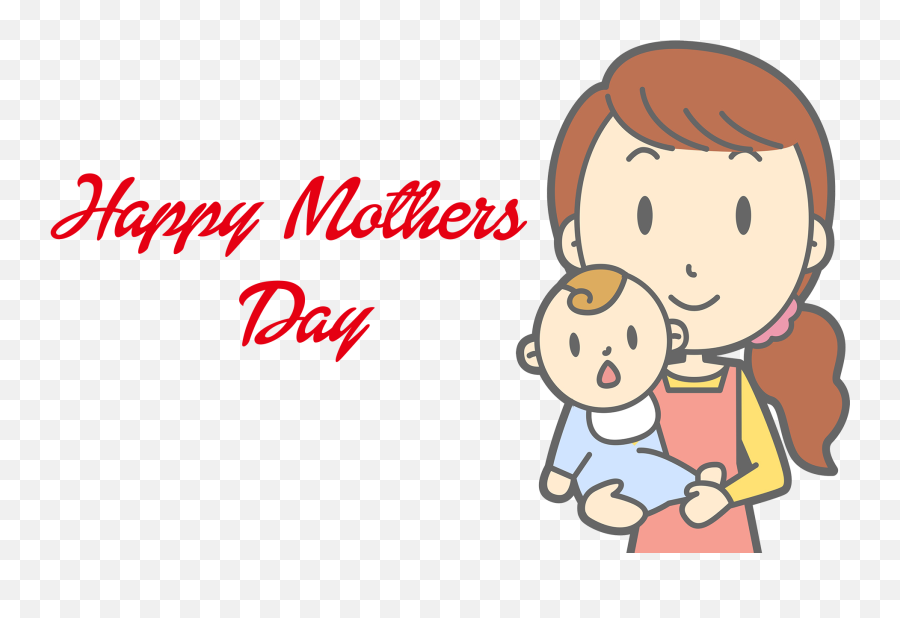 Happy Mother Day Png Transparent Cartoon - Jingfm Mum And Baby Clipart,Happy Mother's Day Png