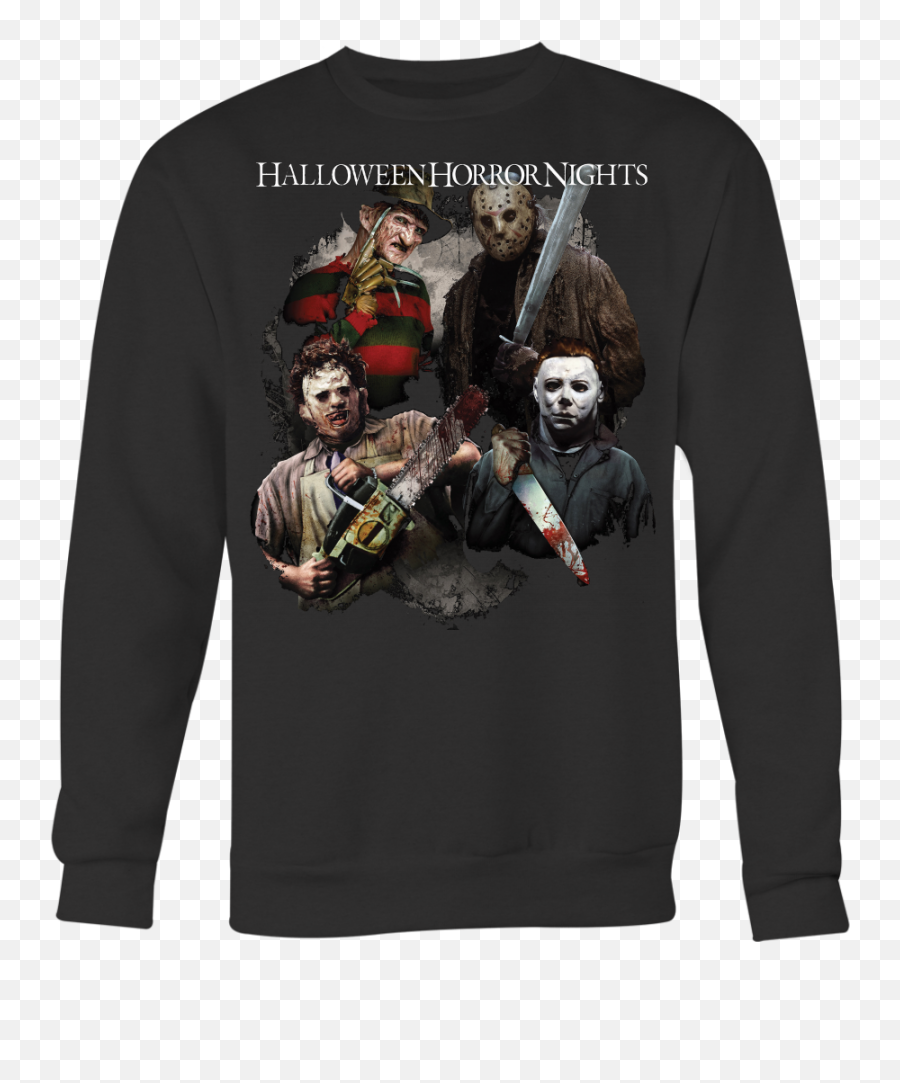 Halloween Horror Nights Michael Myers Jason Voorhees Freddy Krueger Leatherface Shirt - Michael Myers Vs Jason Png,Freddy Krueger Png