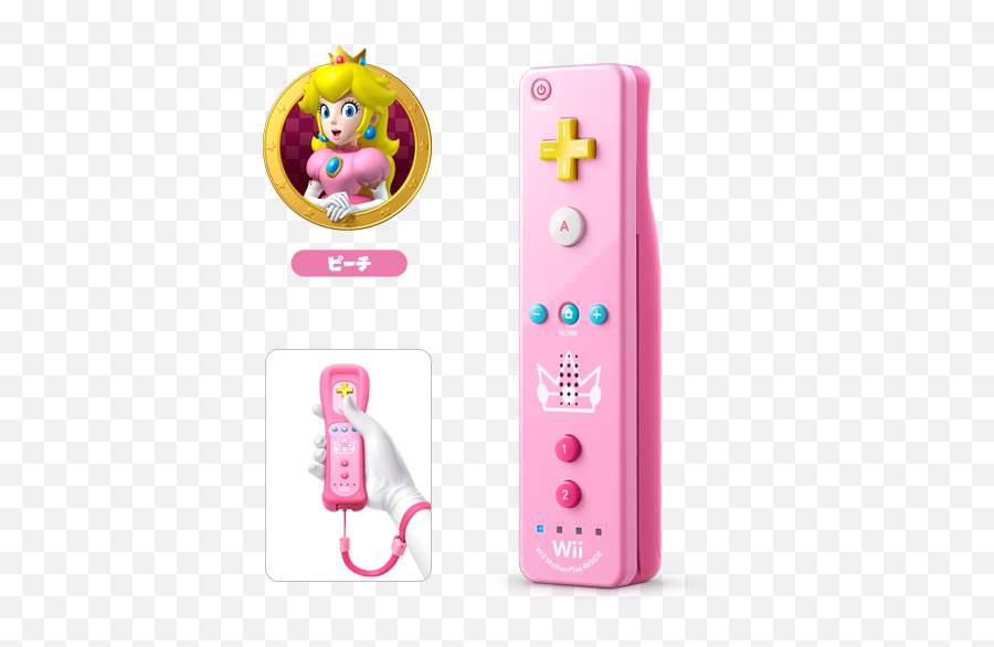 Wii Nintendo - Wii U Peach Remote Png,Wii Remote Png
